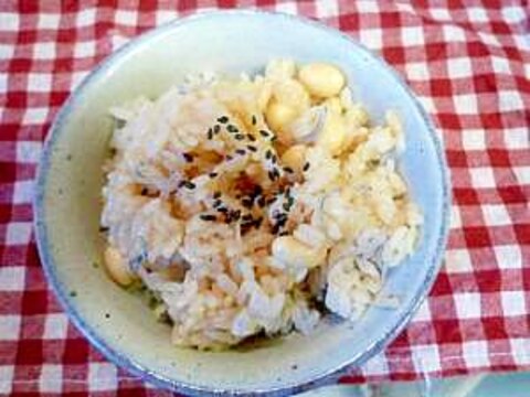 簡単★大豆とちりめんじゃこの炊き込みご飯★節分